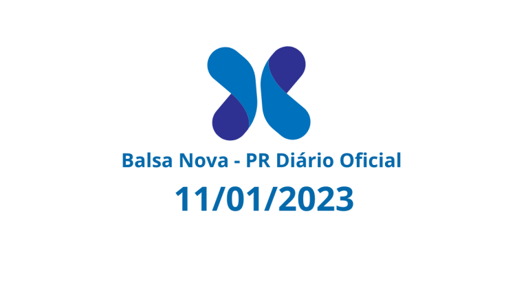 Balsa Nova - PR Diário Oficial 11012023