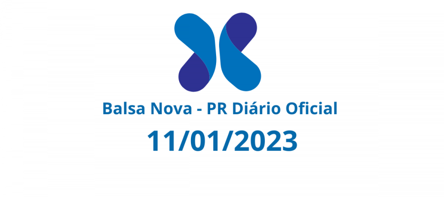Balsa Nova - PR Diário Oficial 11012023