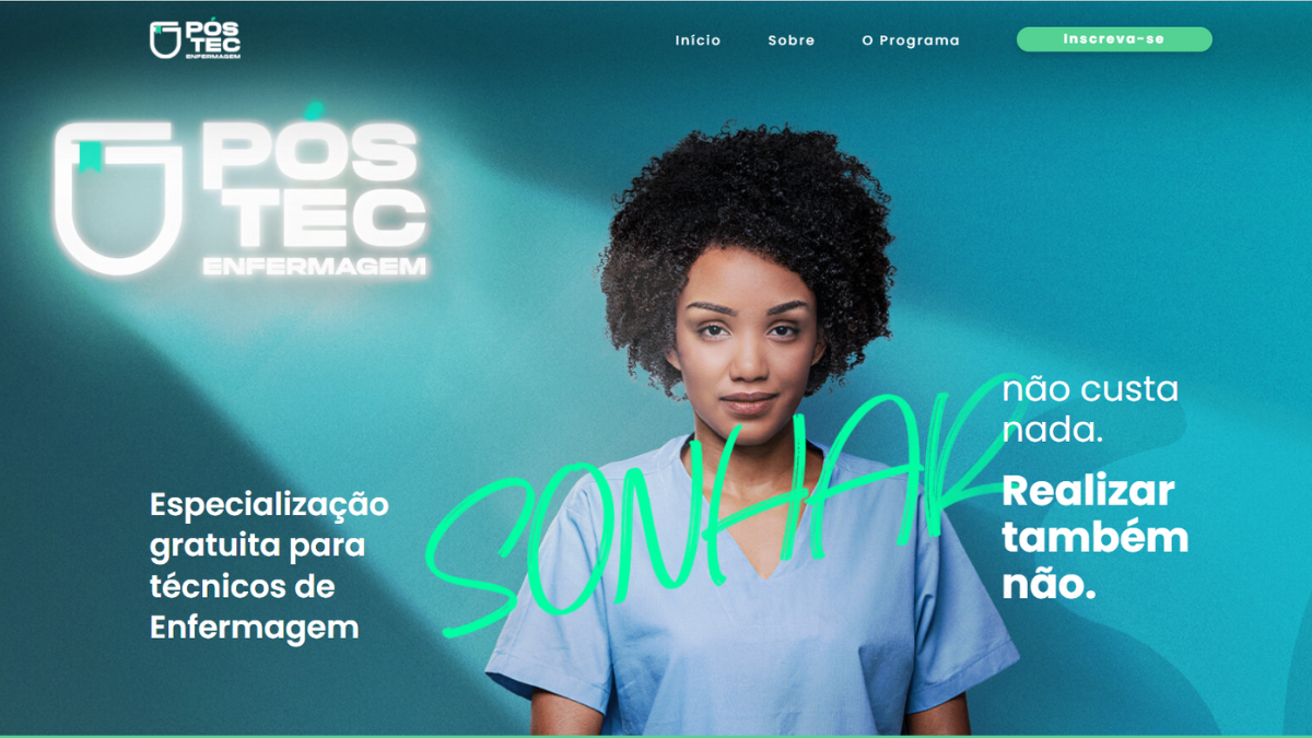Inscrições para a especialização no Pós Tec Enfermagem acabam amanhã