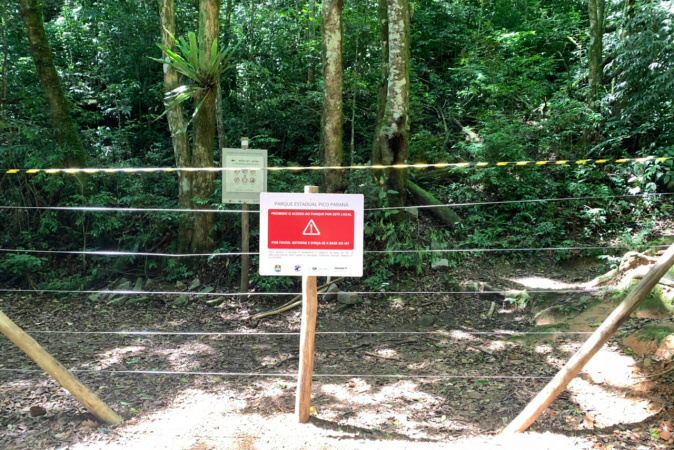 Pico Paraná fecha acessos ilegais por segurança